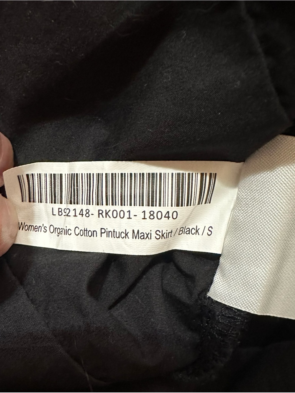 Quince Black Tiered A-Line Skirt with Scalloped Hem - Picture 6 of 7